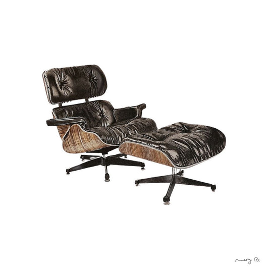 "Lounge chair & Ottoman", edición impresa de 50 